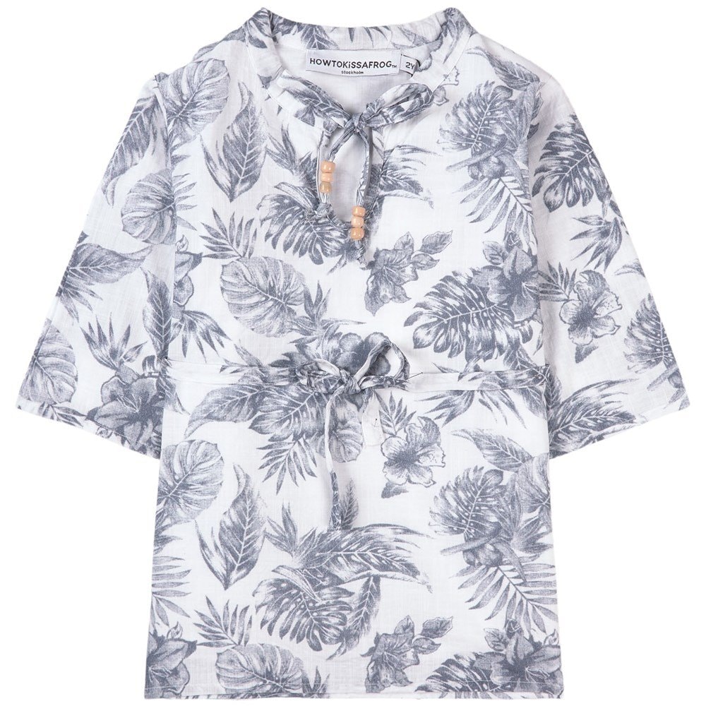 Sunny Tunic White Palms