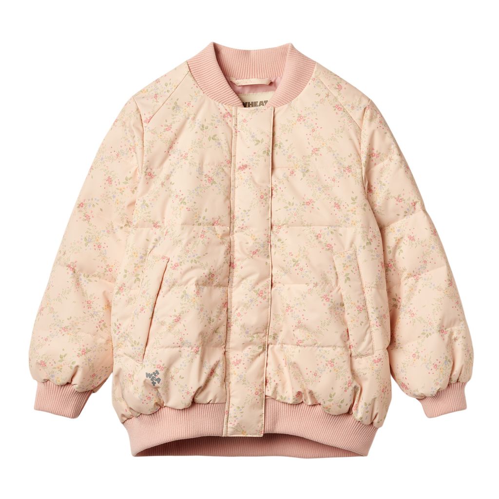 Lotte Pufferjacka Rose Checked Flowers