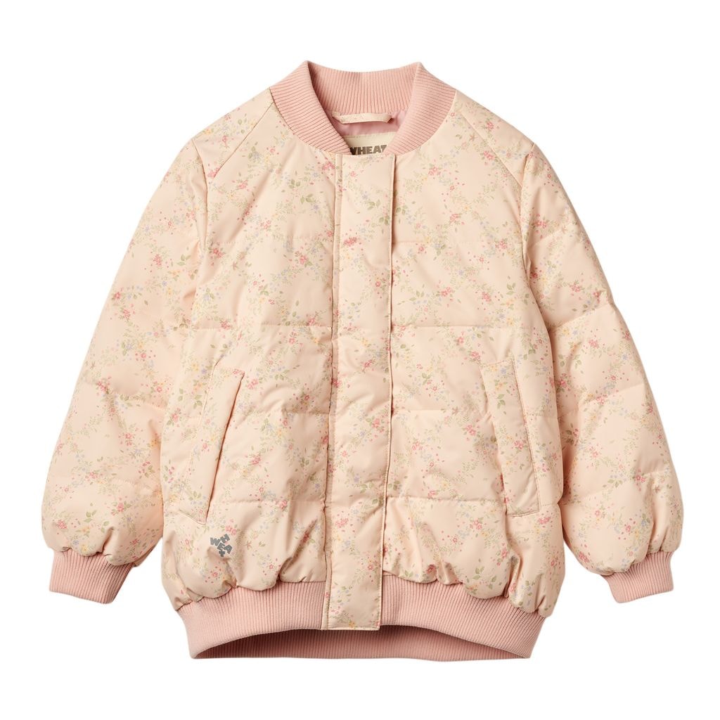 Lotte Puffer-jakke Rose Checked Flowers