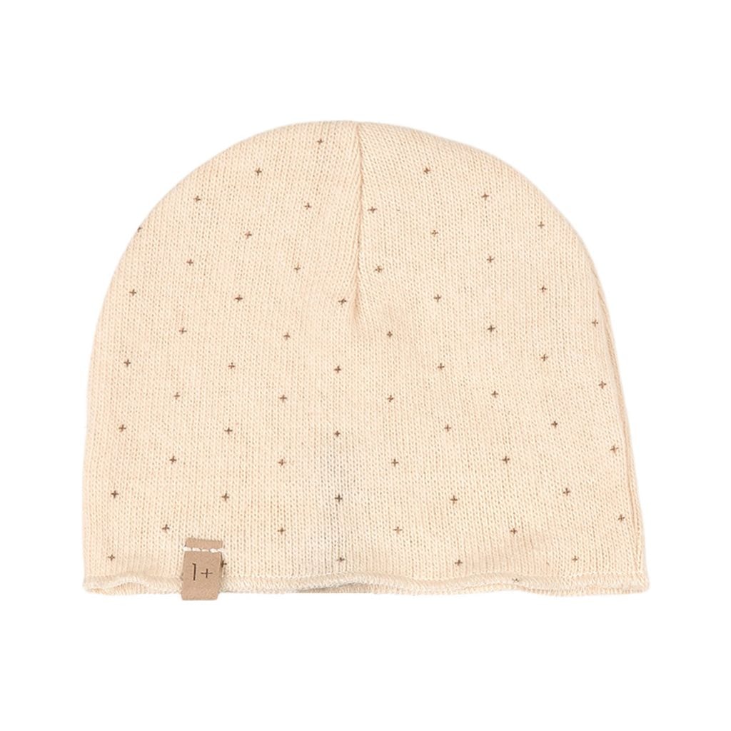 Dotted Baby Beanie Ecru