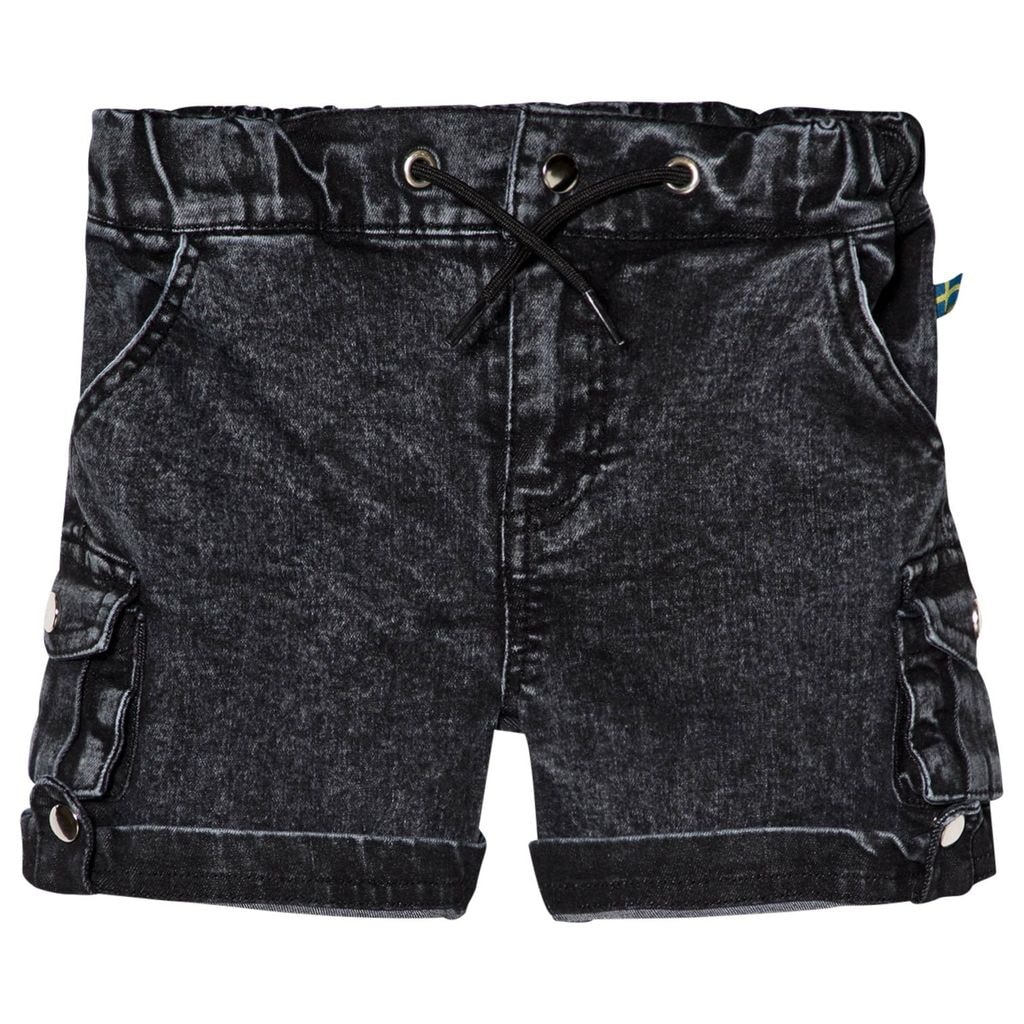 Stone Wash Army Shortsit Harmaa