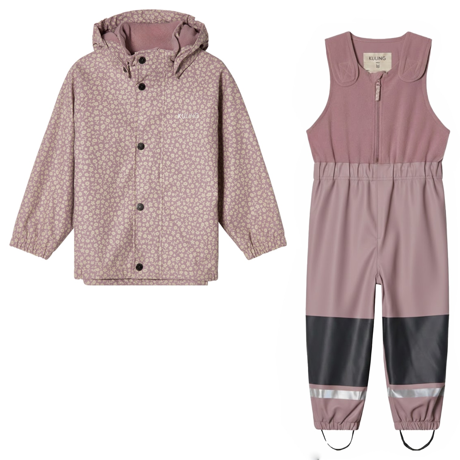 Ottawa Lined Rain Set Purple Mauve Flower