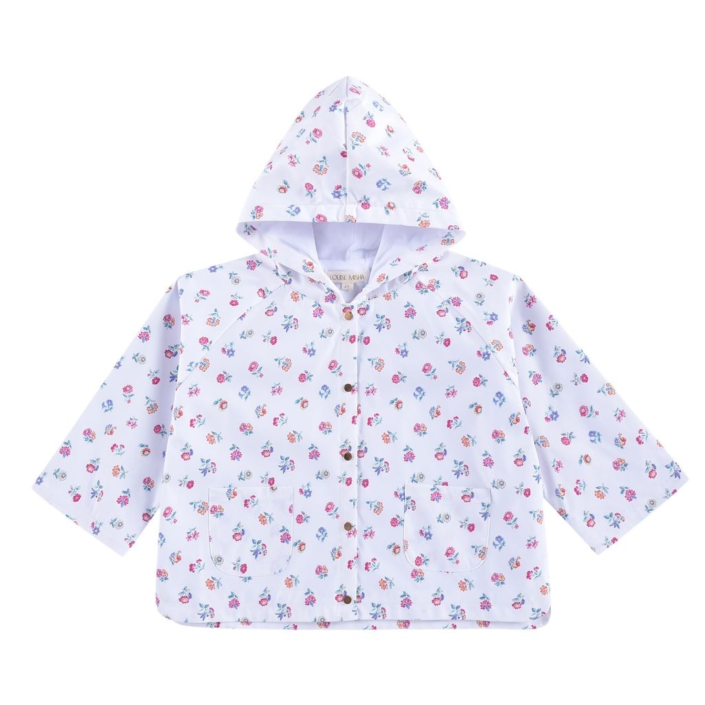 Felvet Regnfrakke White Felicita Flow