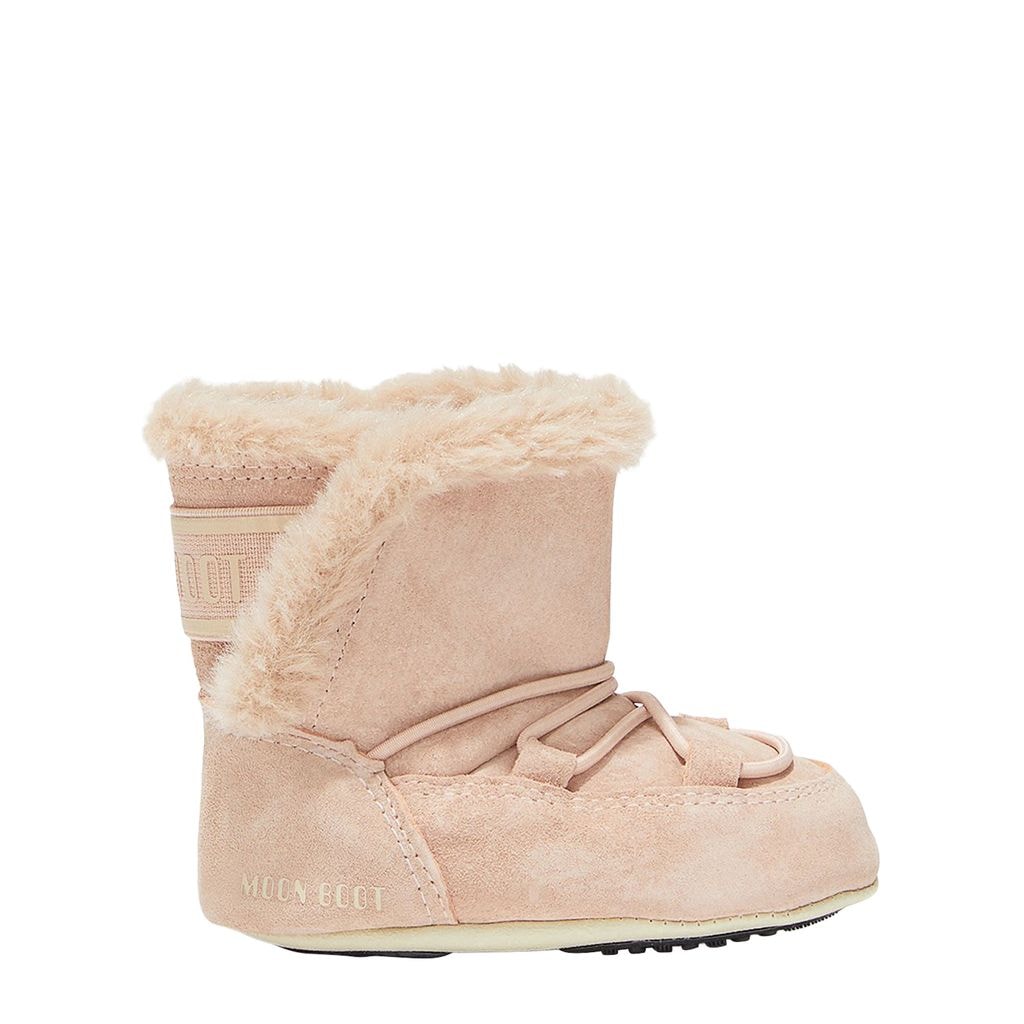 Crib Suede Snow Boots Pale Pink