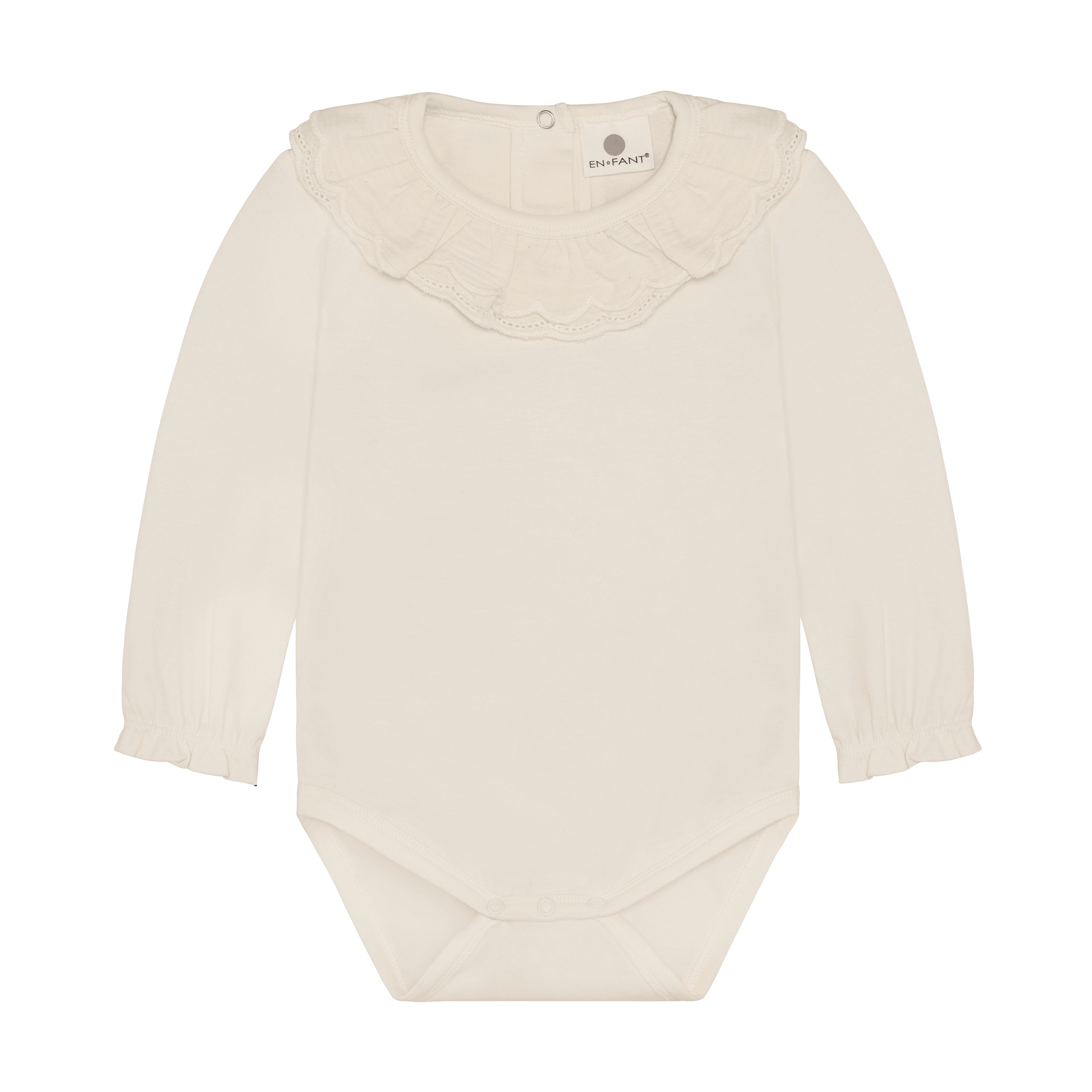 Långärmad Body Pearled Ivory