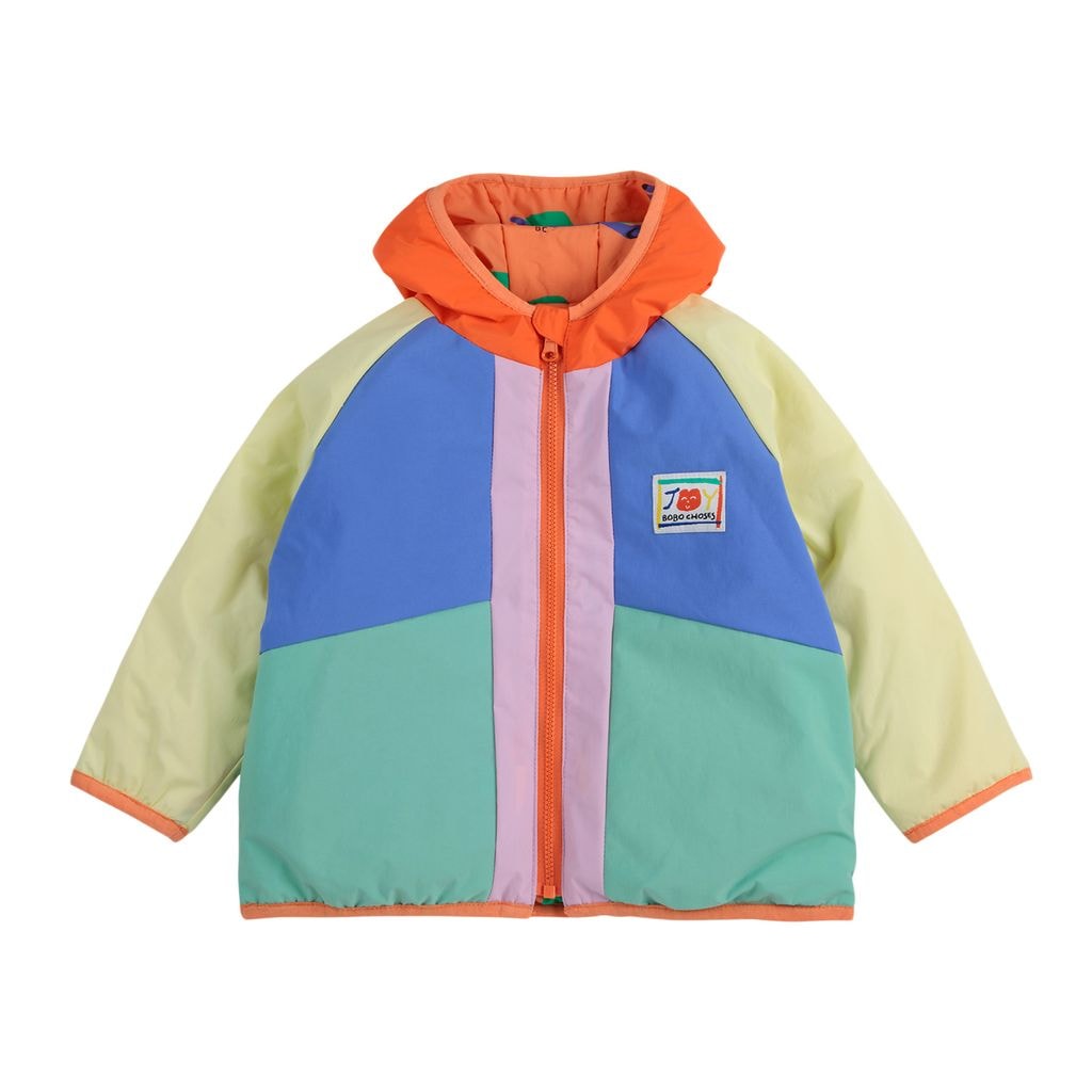 Color Block Baby Vändbar Ljus Anorak Orange