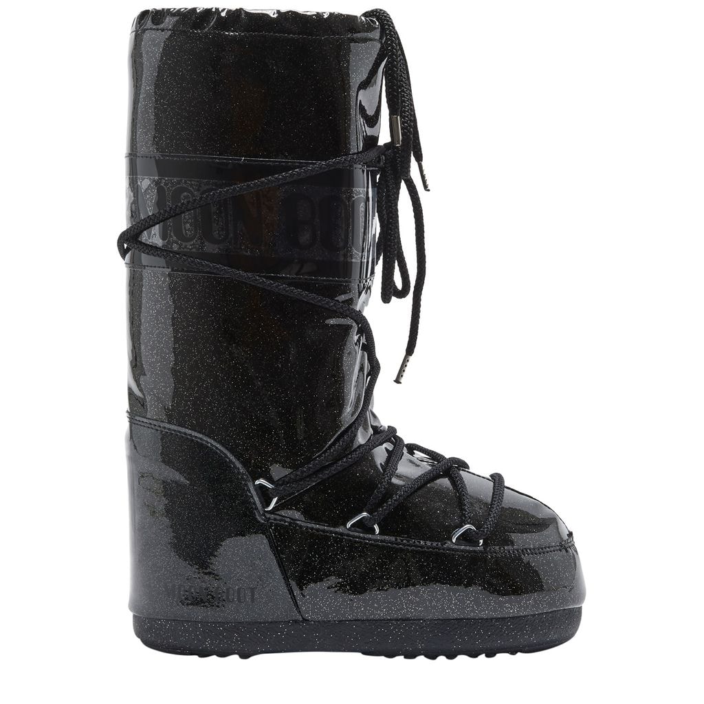 Icon Glitter Snow Boots Black