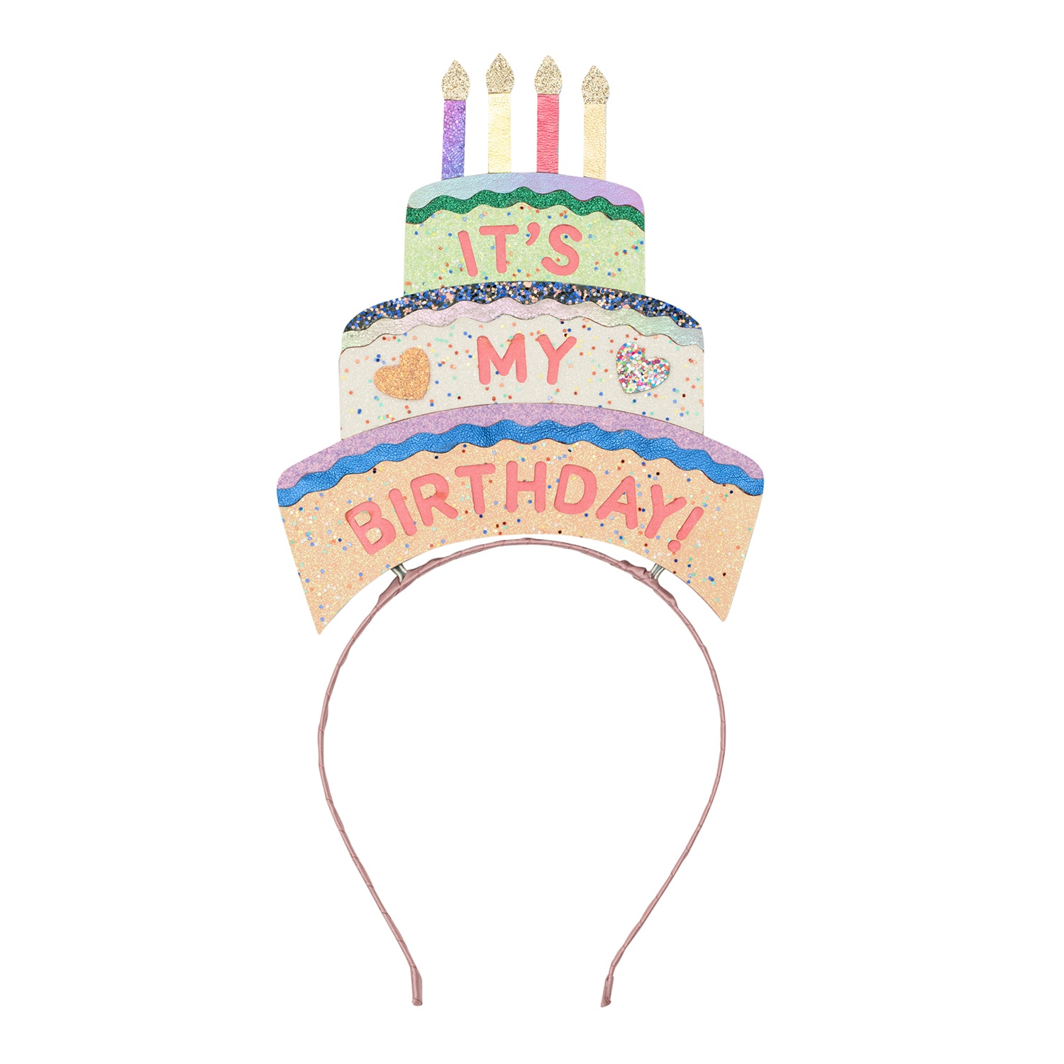 Birthday Cake Dancing Queen Alice Band Headdress Red 