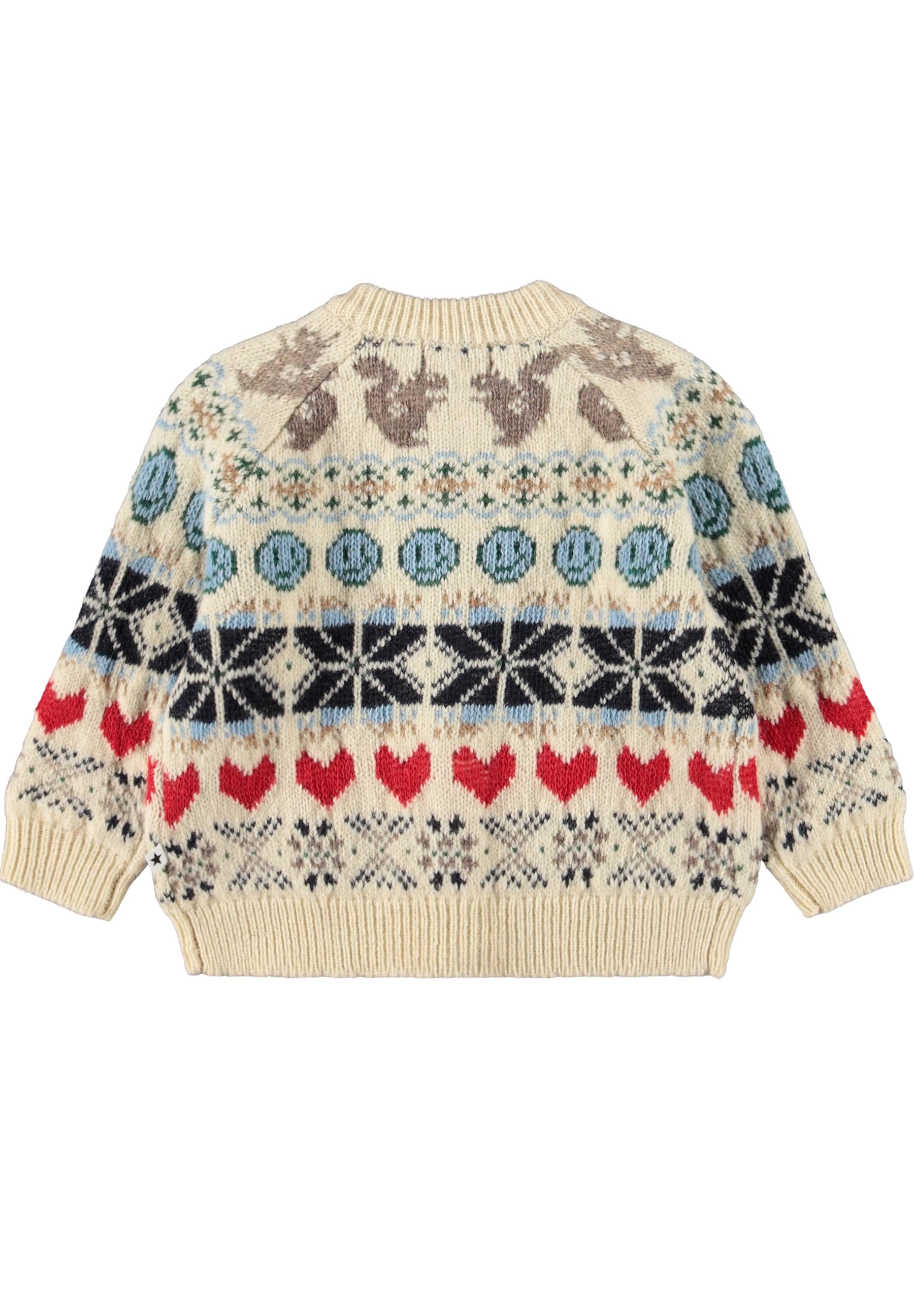 Bobi Stickad Kofta Polar Knit