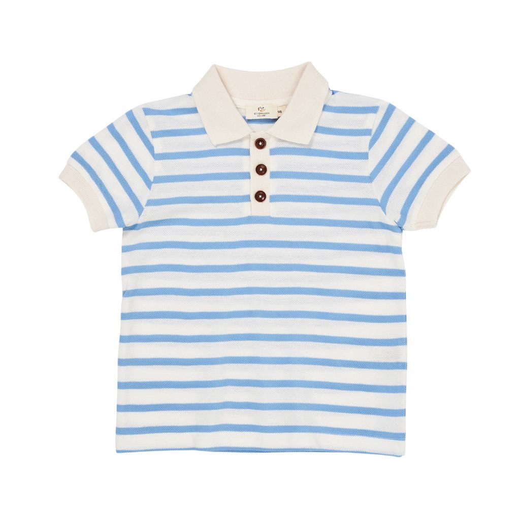 Raidallinen Poolopaita Sky Blue Stripe