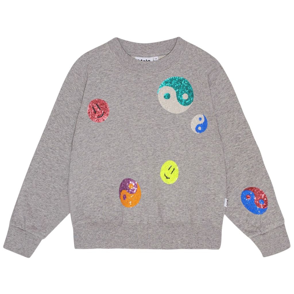 GOTS Marge Sweatshirt Gray Melange