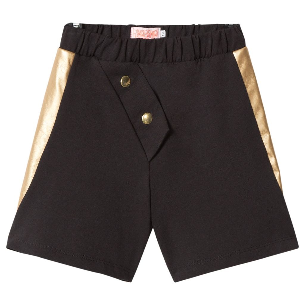 Black and Gold Sunnyboy Sweat Shorts