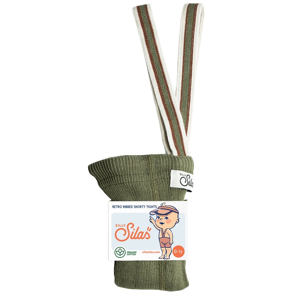 Shorty Tights Olive Striped