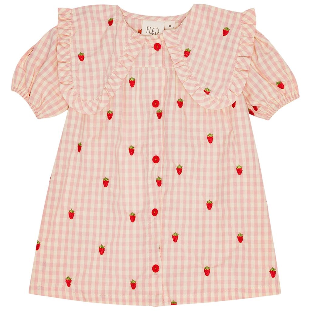 Dolly Dress Pink Berry Gingham