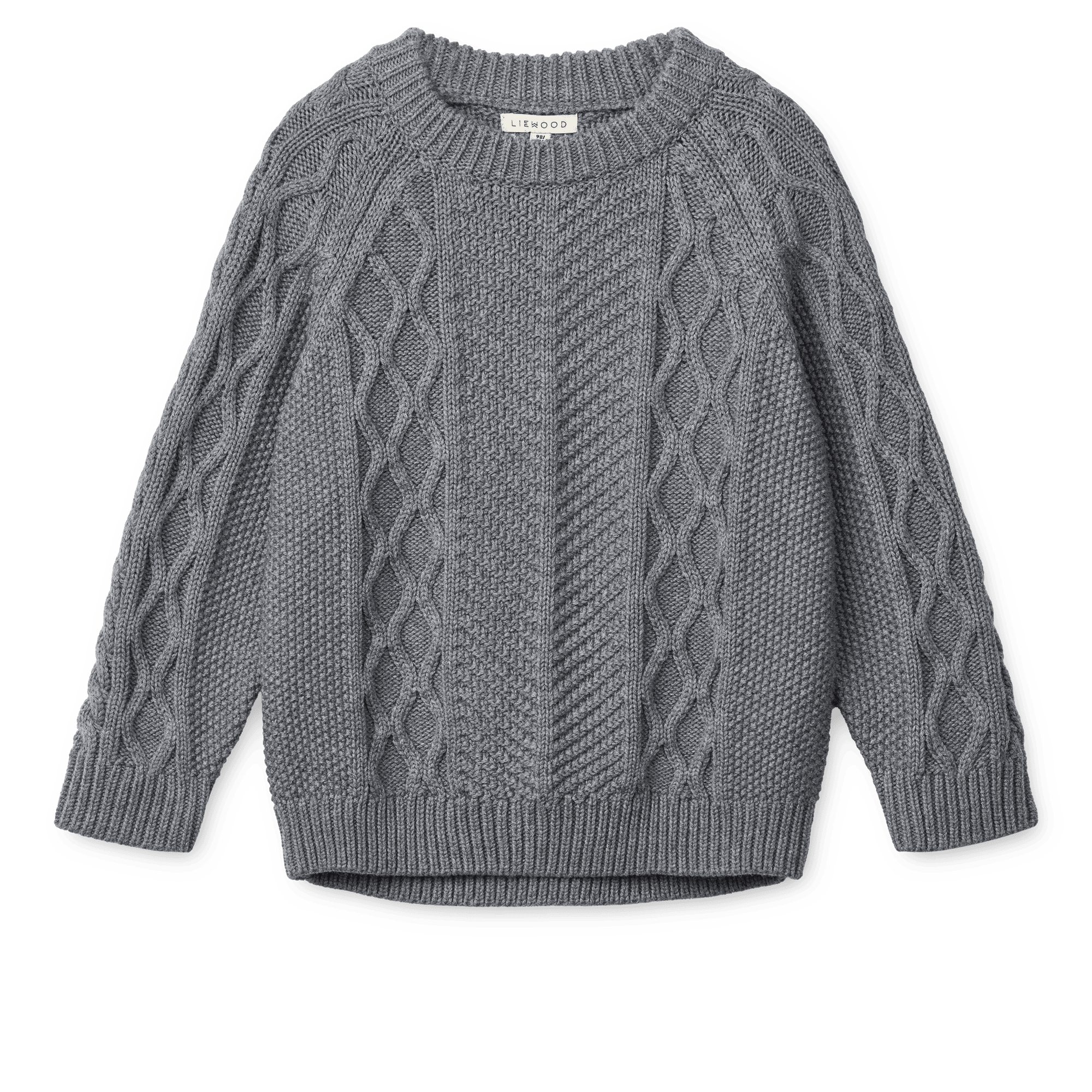 Ari Stickad Tröja Grey Melange