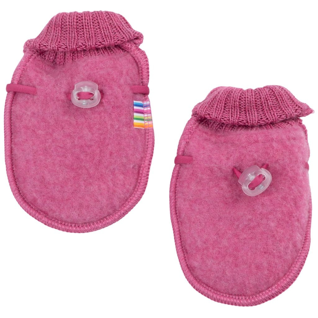 Merino Wool Mittens Pink