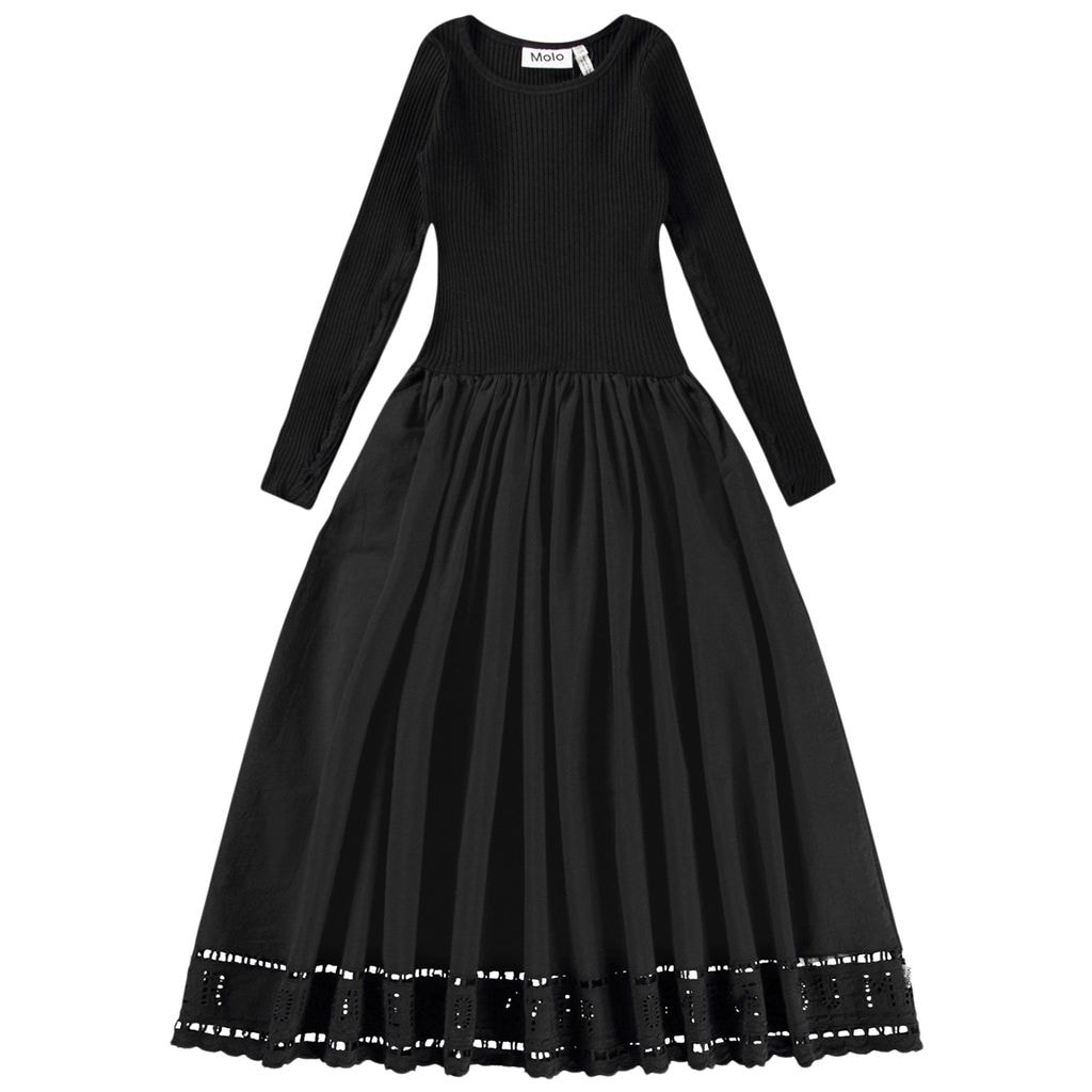 Cibelle Long-Sleeved Dress Black