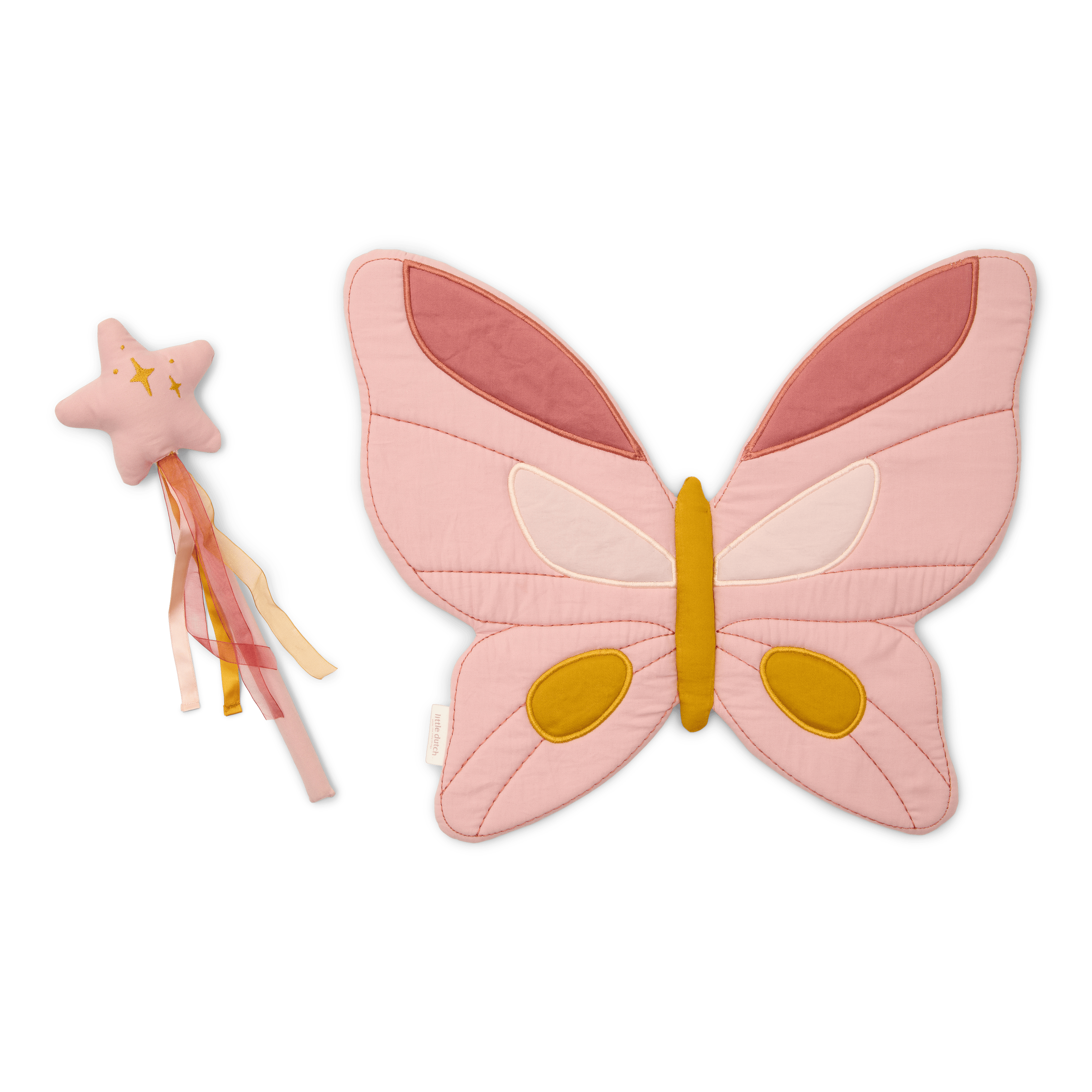 Fairy Wings And Magic Wand Pink