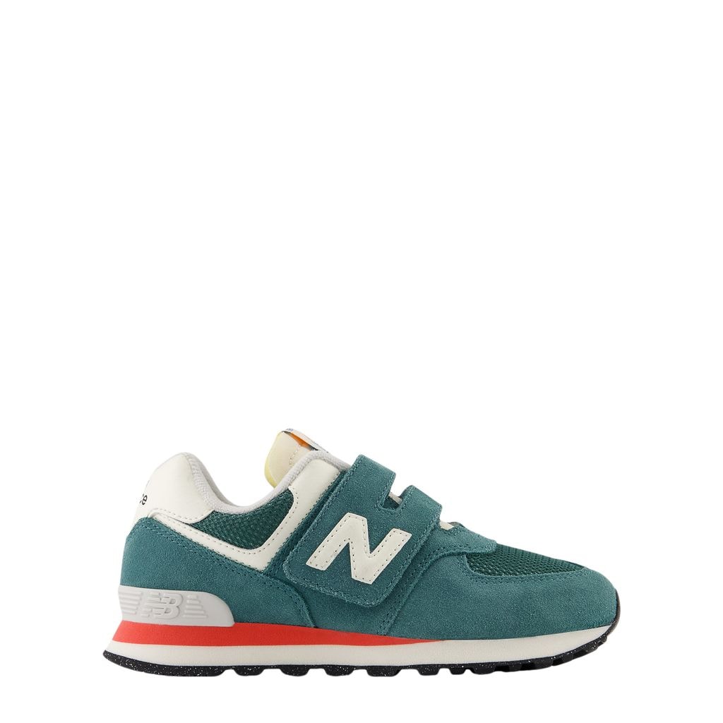 574 Kids Hook & Loop Sneakers New Spruce