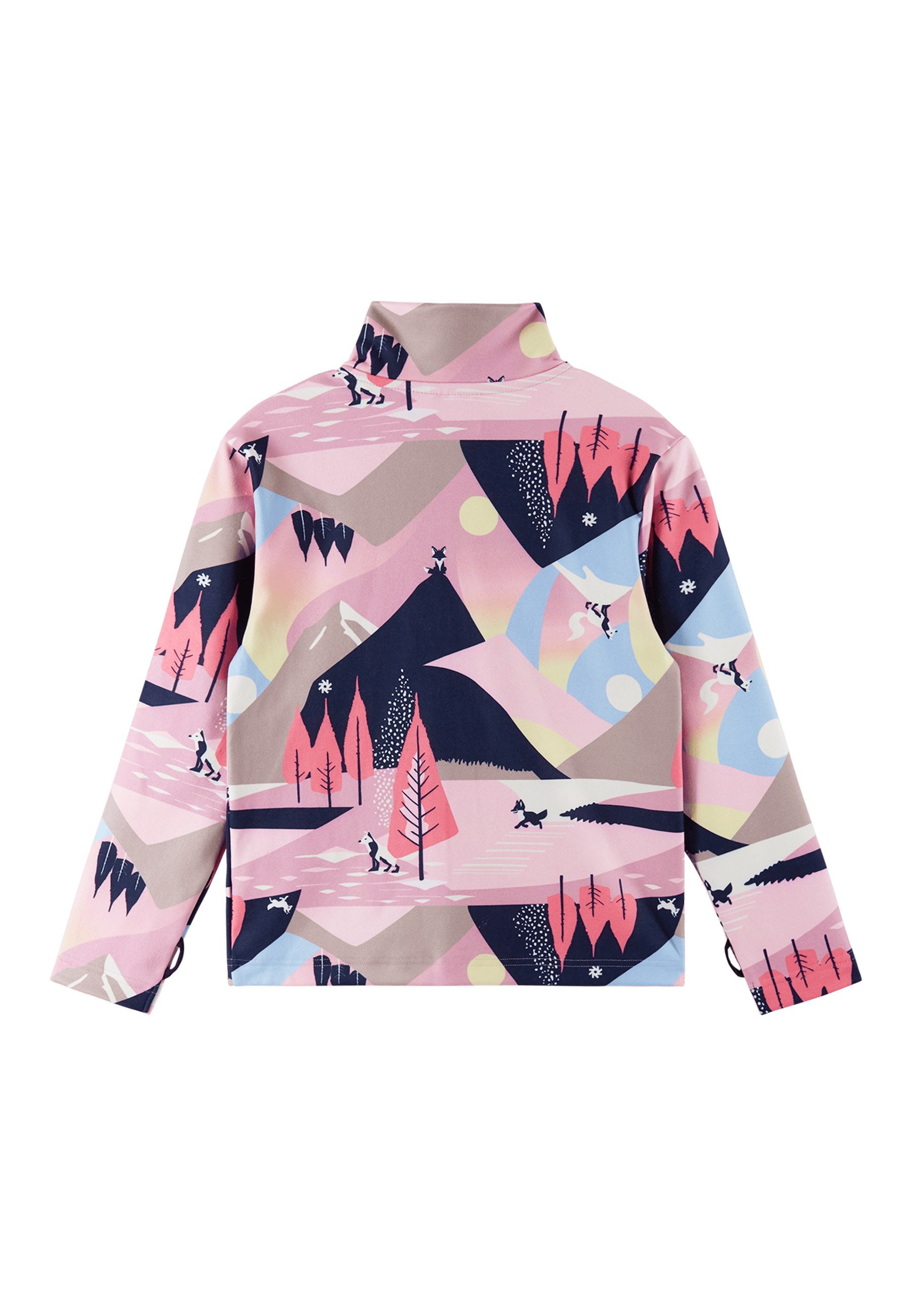 Lisisti Genser I Myk Jersey Med Full Glidelås Grey Pink