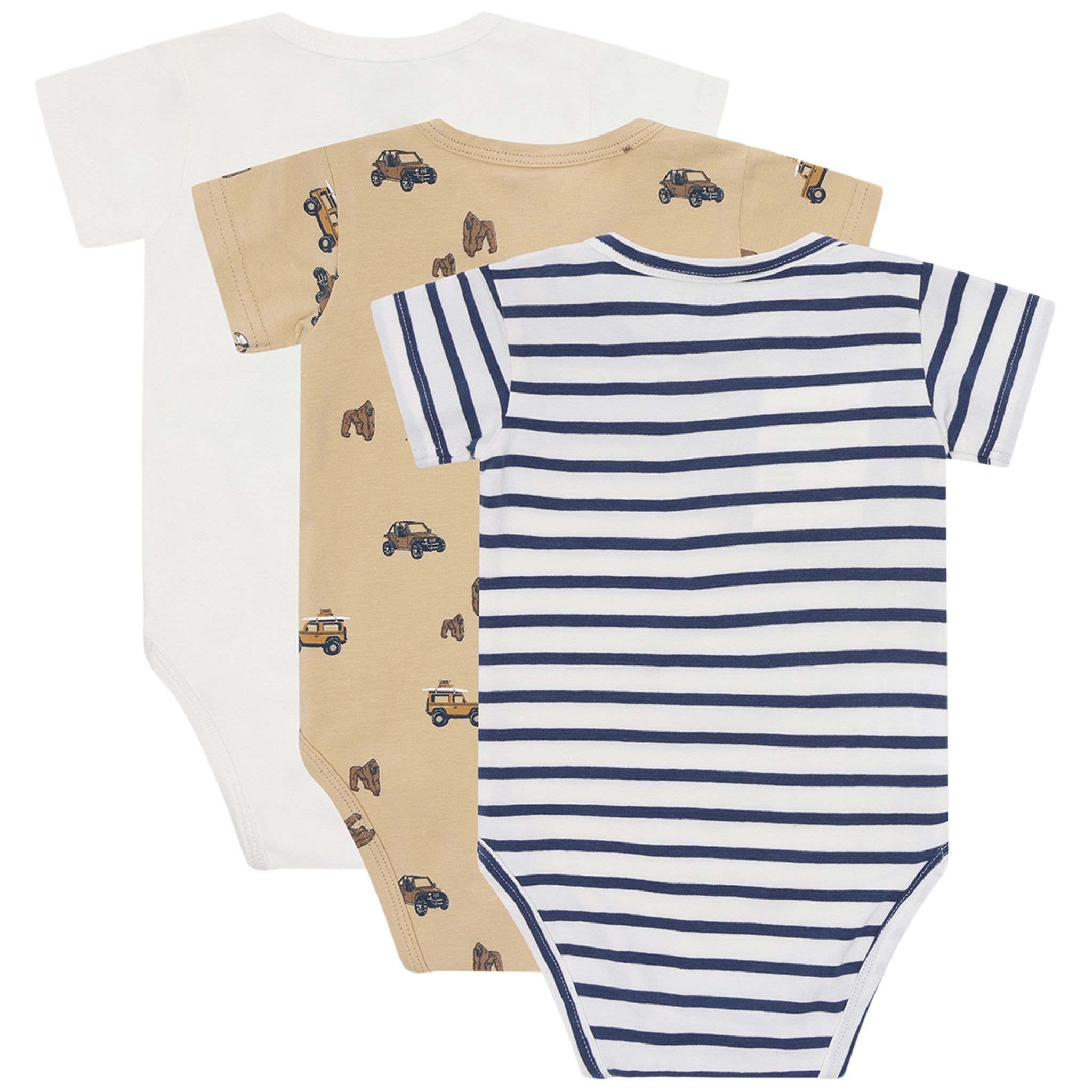 Bertram 3-pack Baby Body Pale Khaki