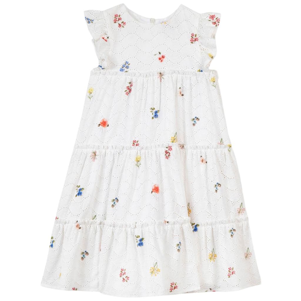 Embroidered Dress White