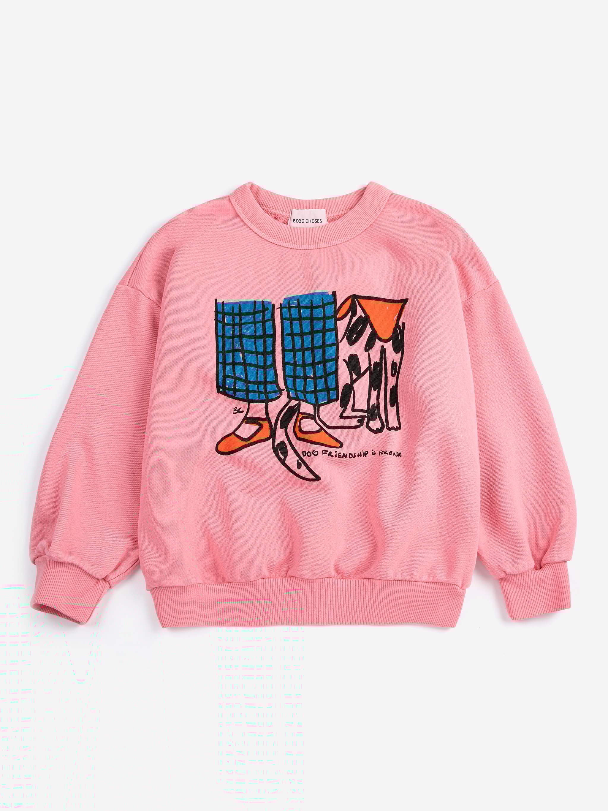 Dog Friendship Sweatshirt Pink 
