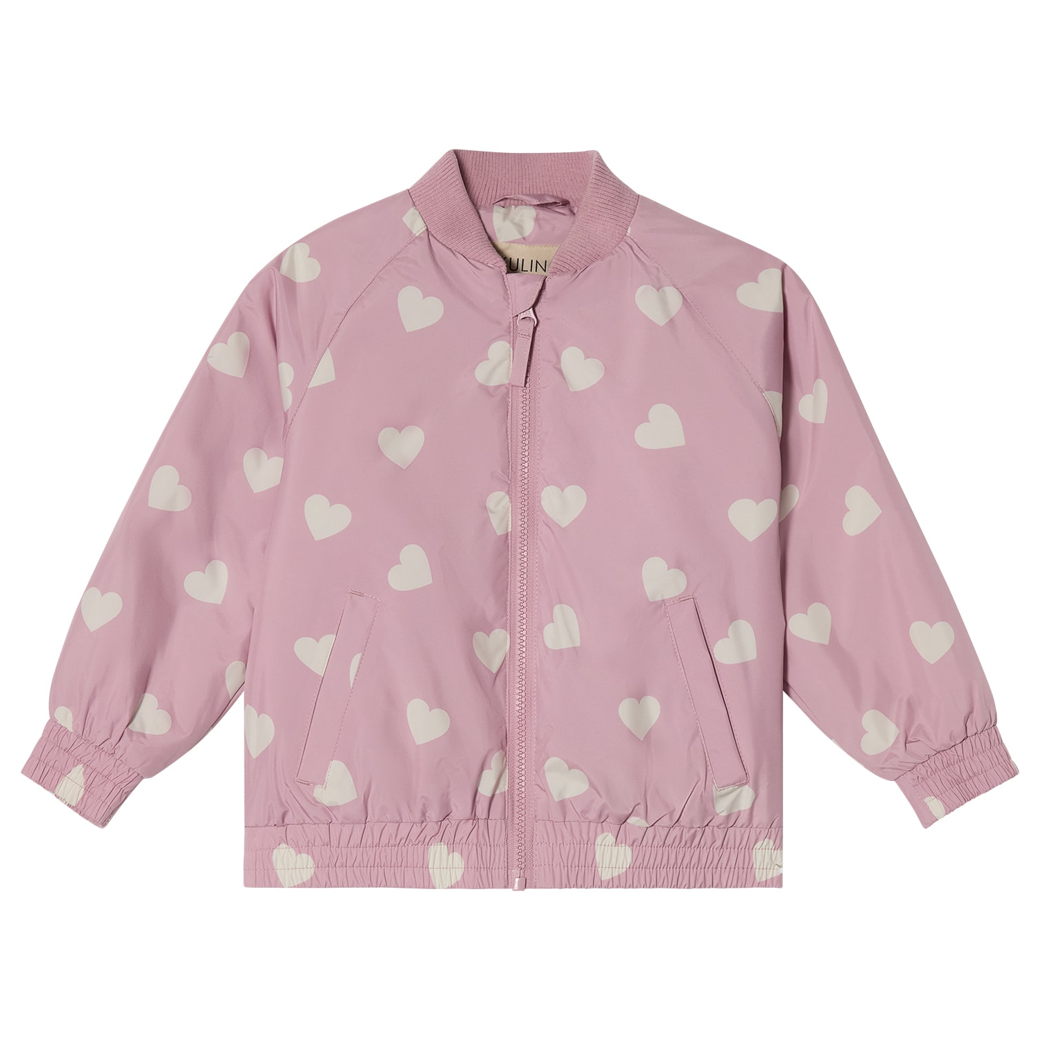 Vadstena Bomber Jacket Pink Hearts