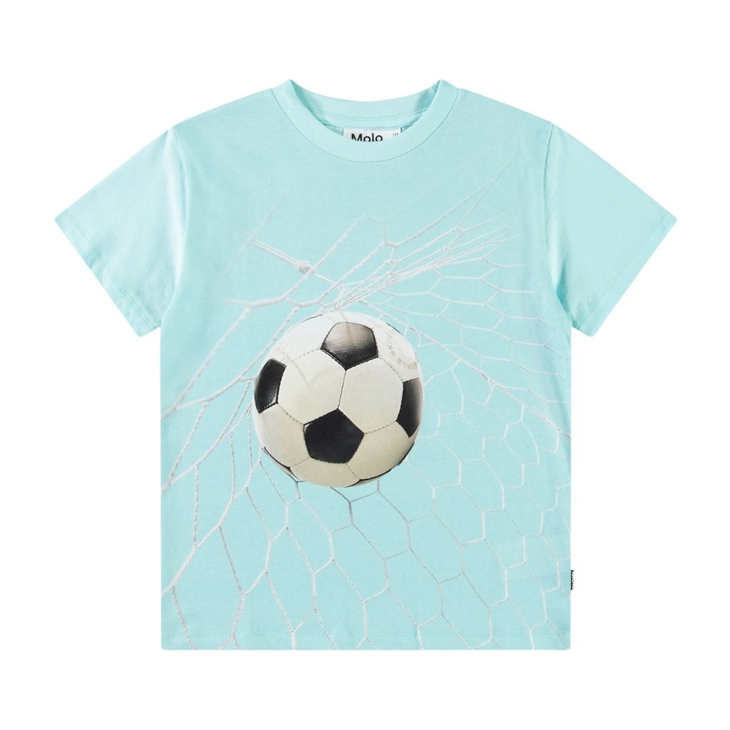 Rame Short Sleeve T-Shirt Goal Time Blue