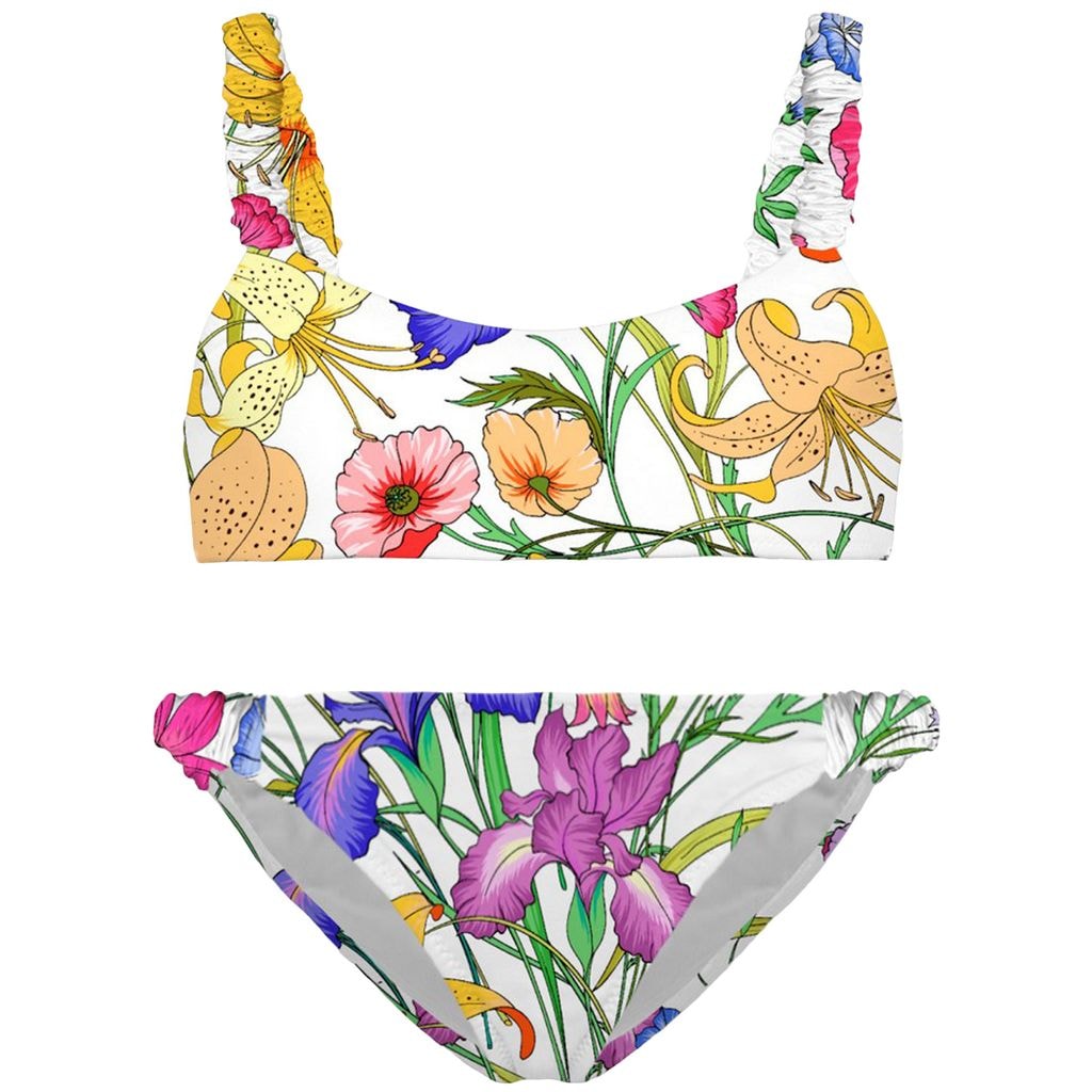 Kukallinen Bikini Valkoinen