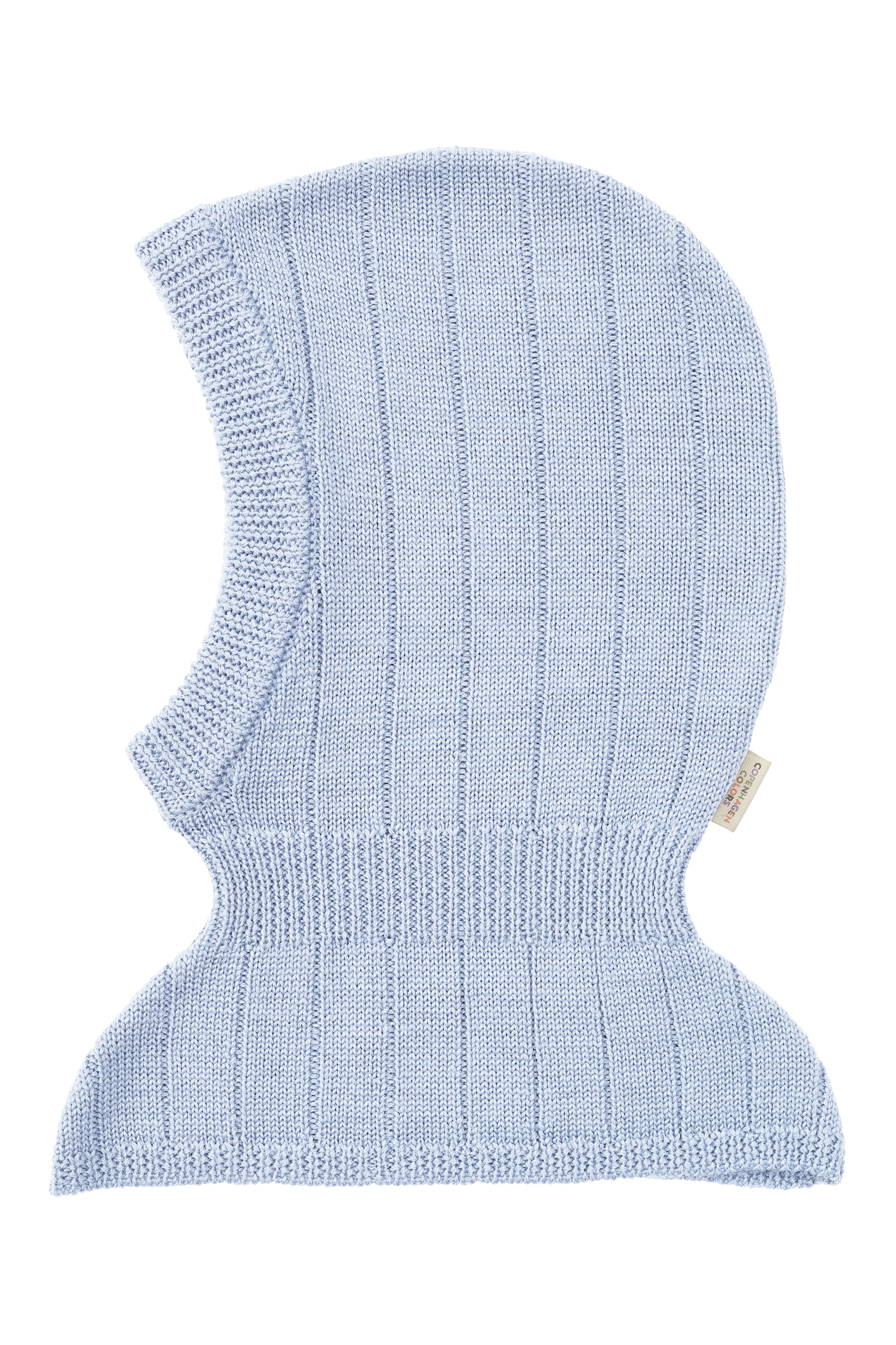 Merino Rib Knitted Balaclava Dusty Blue
