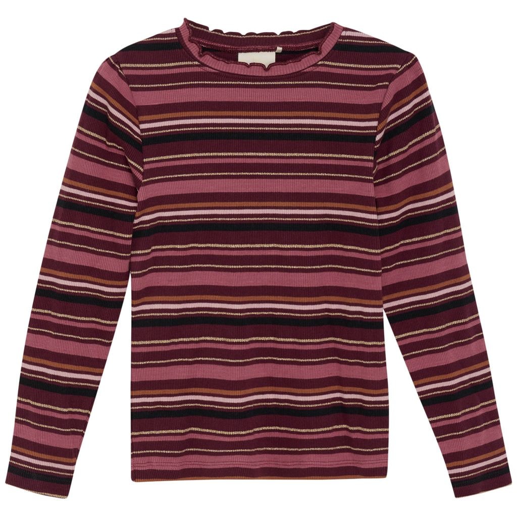 Randig långärmad t-shirt Tawny Port