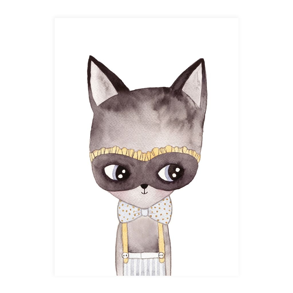 Poster Cat With Mask