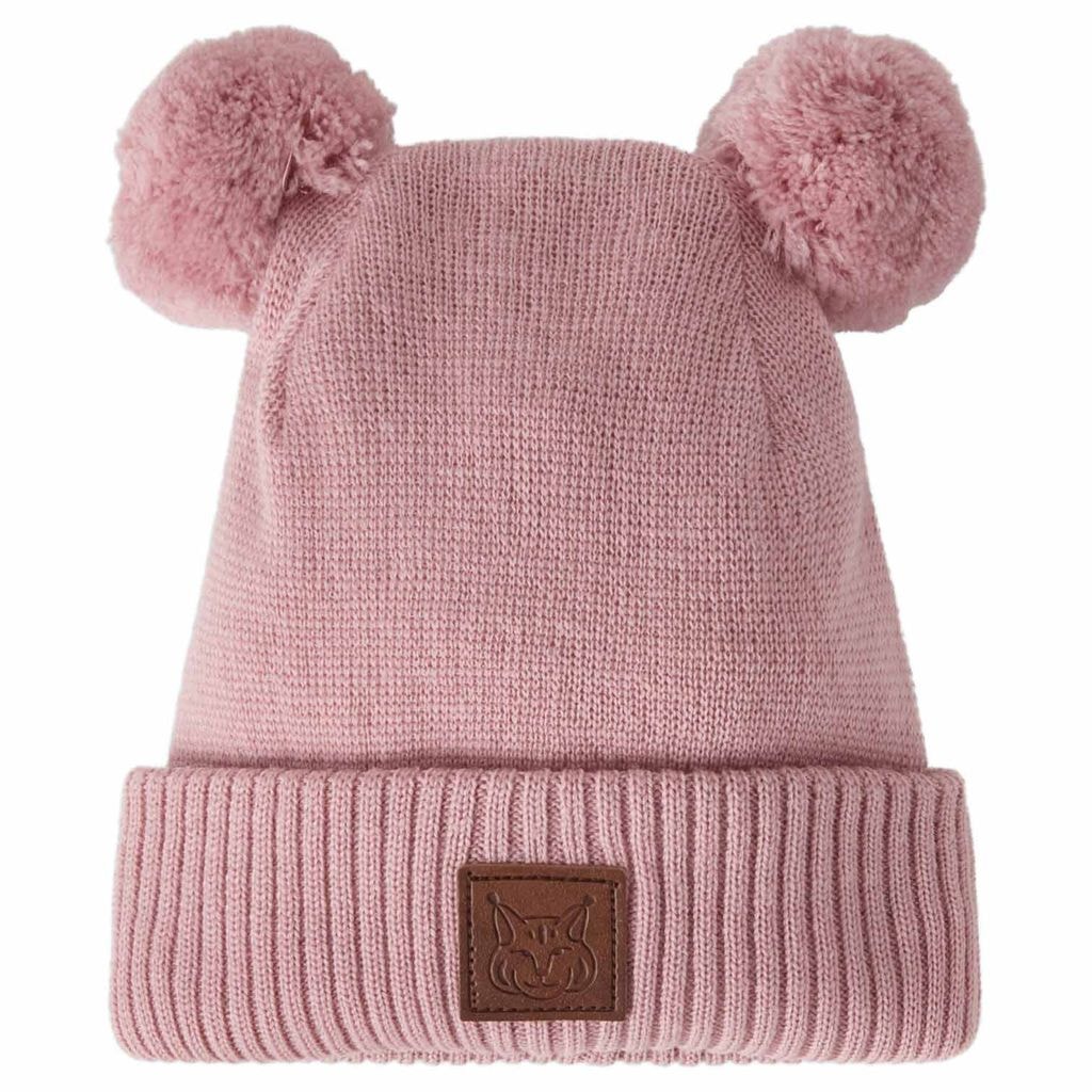 Zermatt Beanie med Pom Poms Woody Rose