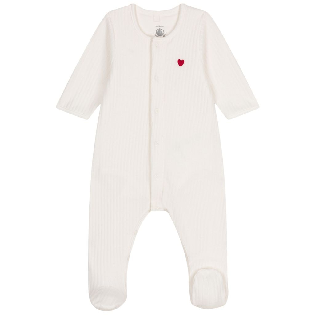 Velour Onesie Marshmallow