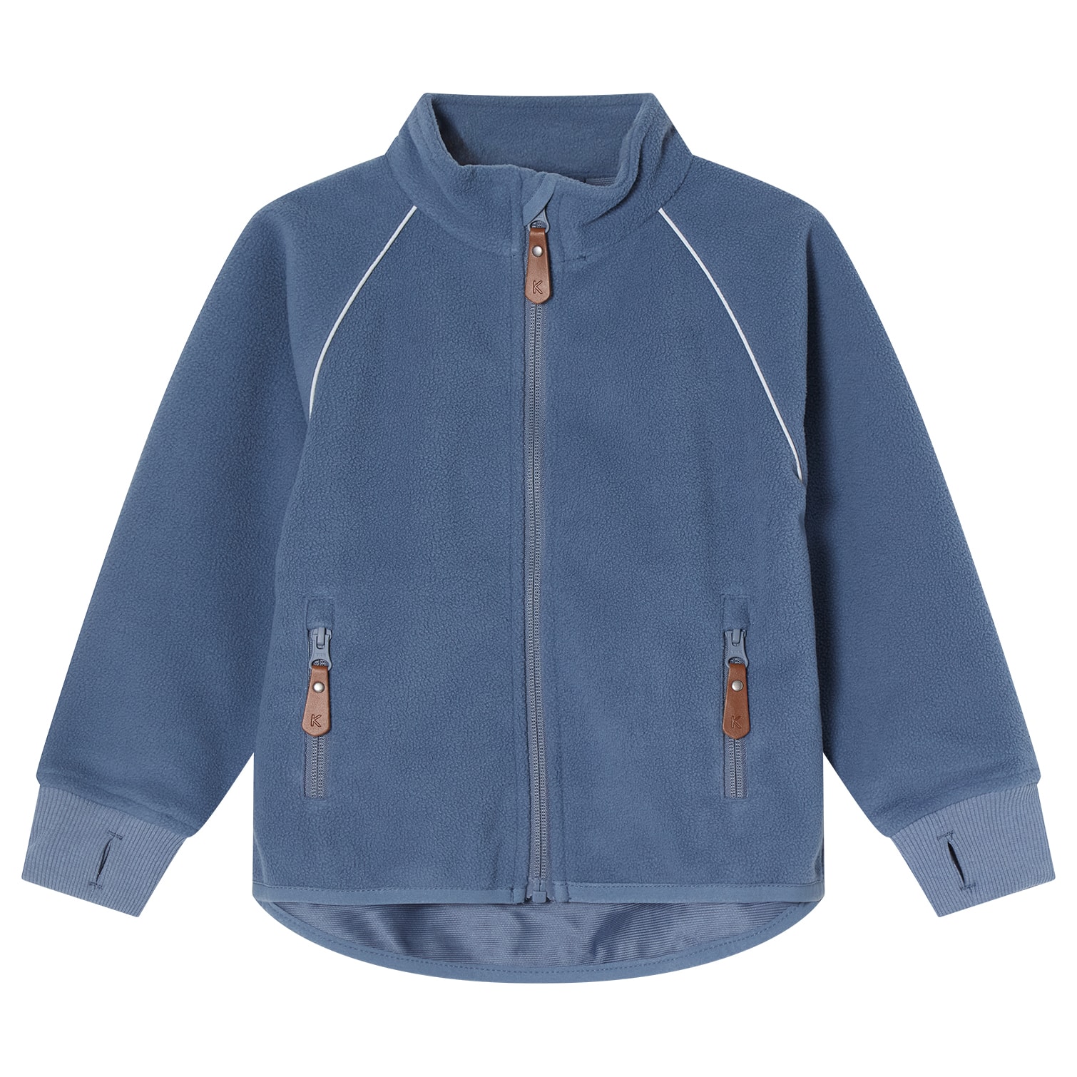 Livigno Vindfleecejacka Flintstone Blue