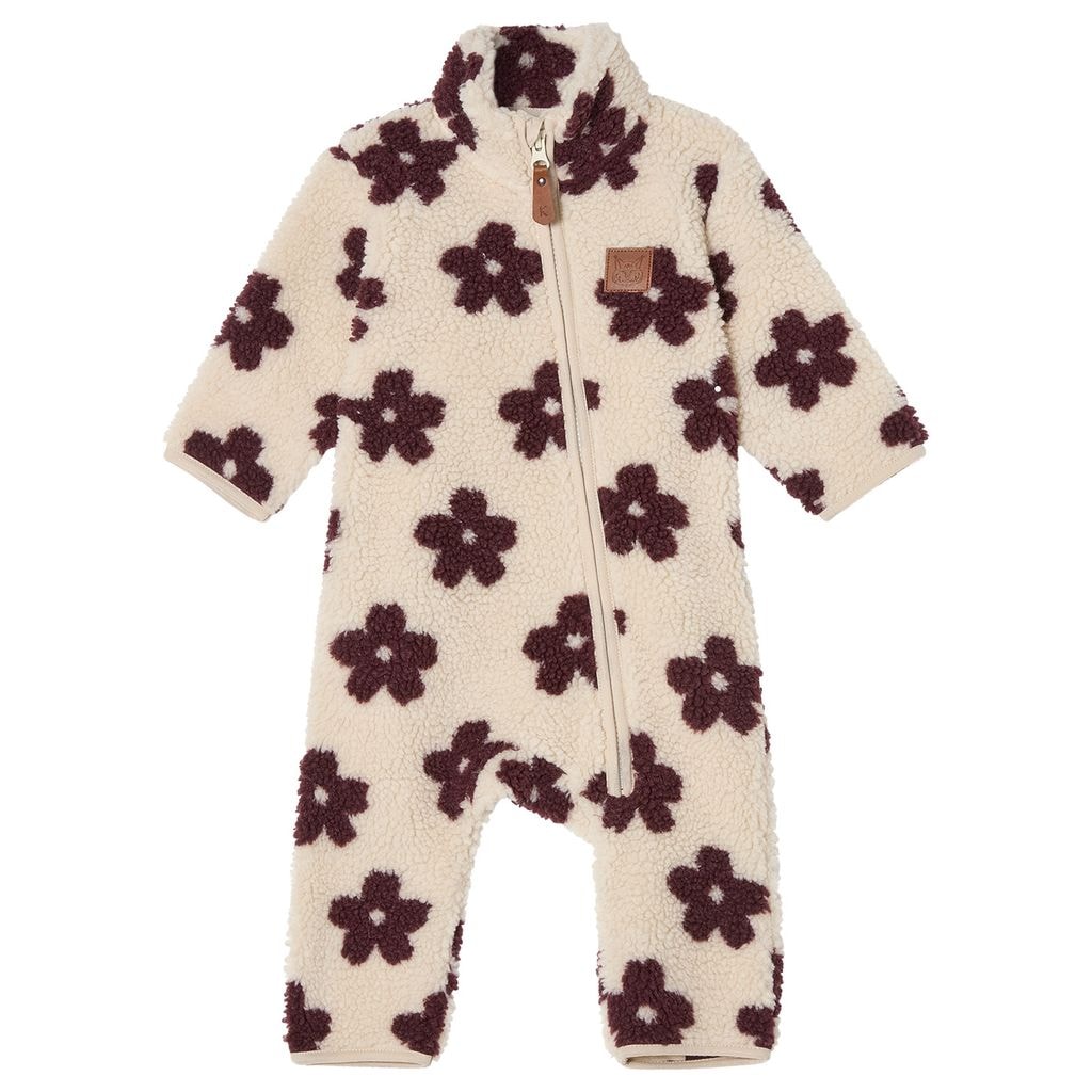 Austin Pile Blomstret Fleece Kjeledress Aubergine Flower