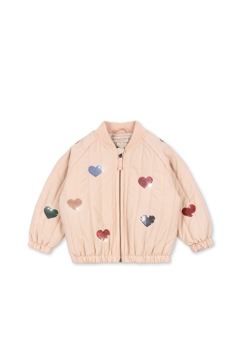 Juno Sequin Bomber Jacket Cameo Rose