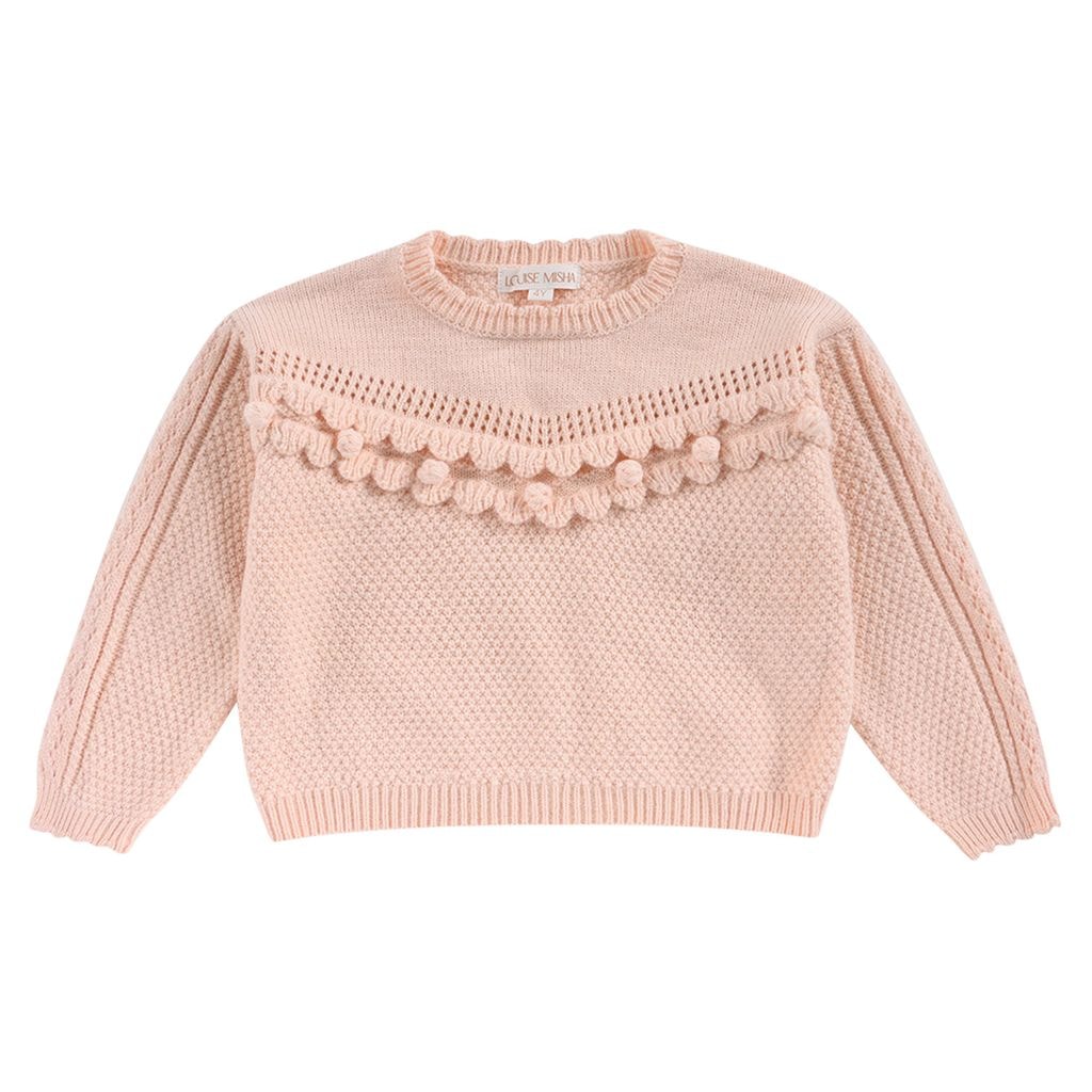 Ionnisa Knitted Baby Sweater Blush