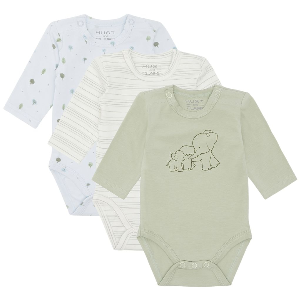 Base 3-pack Vauva Body Green Sage