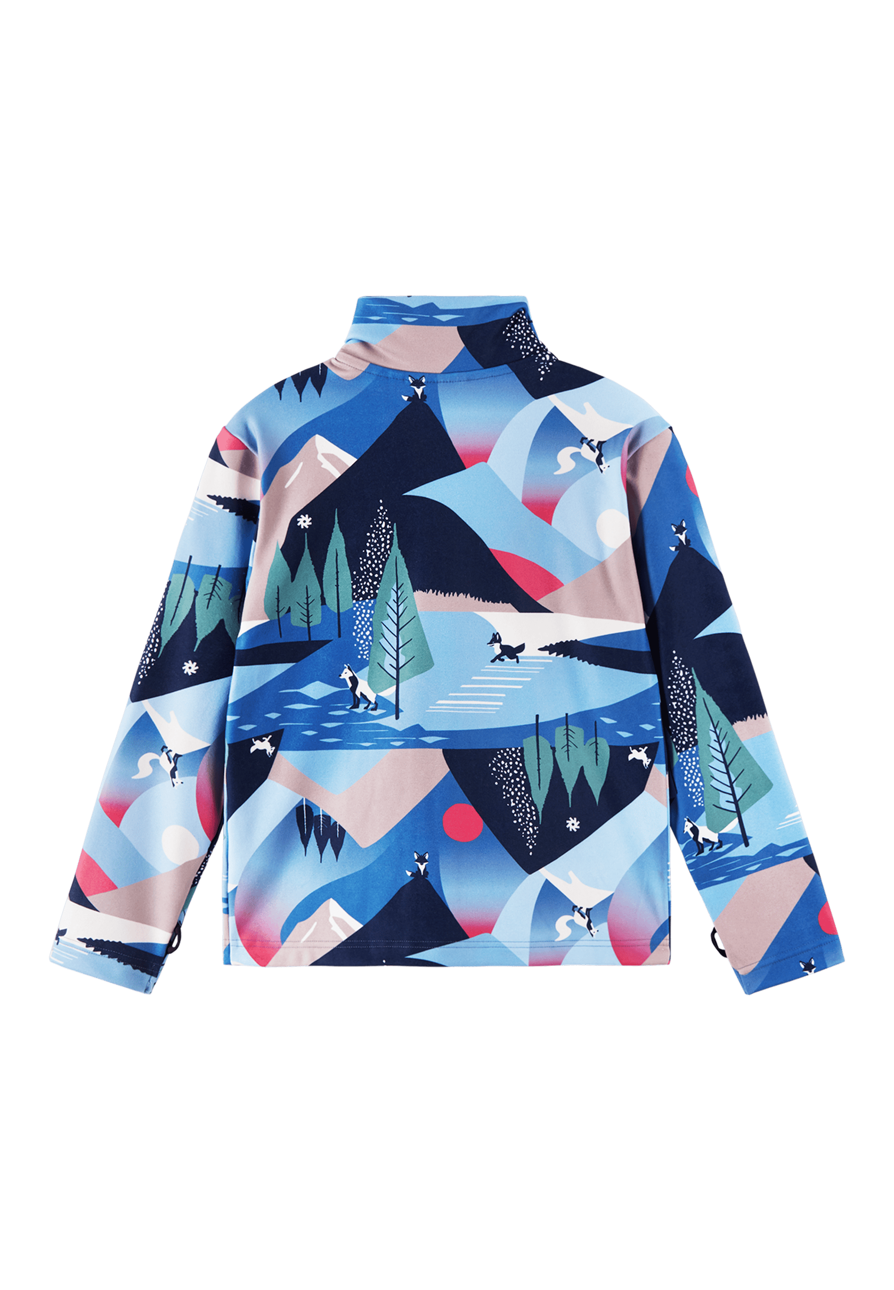 Lisisti Genser I Myk Jersey Med Full Glidelås Blue Ocean