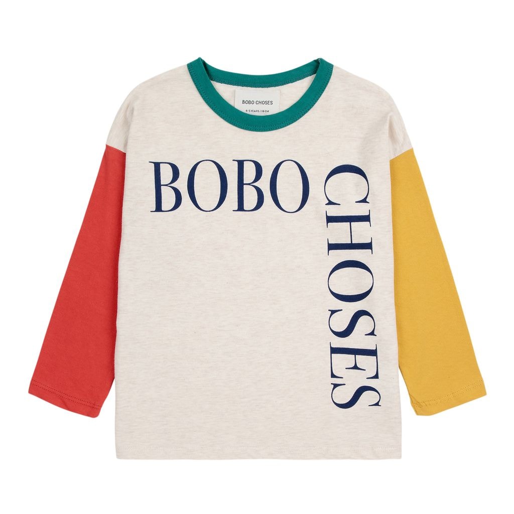 Bobo Choses Color-blocked Long Sleeved T-Shirt Multicolor