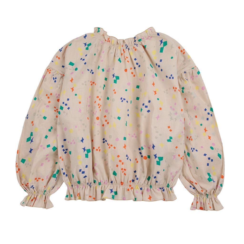 Sparkles All Over Woven Blouse Offwhite