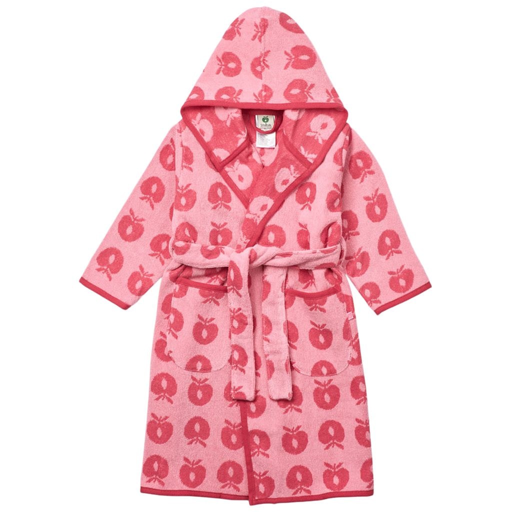 Mønstret Badekåpe Med Epler Sea Pink