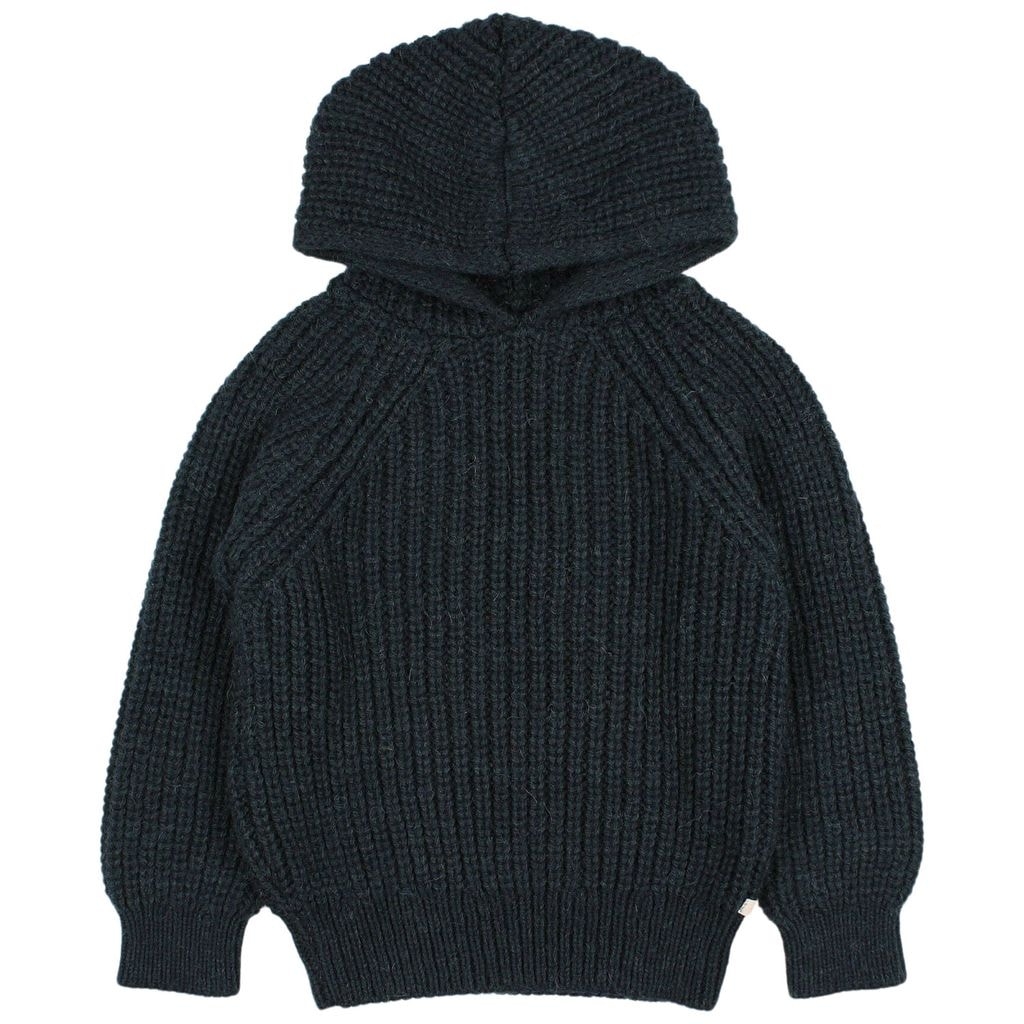 Knitted Hoodie Deep Forest