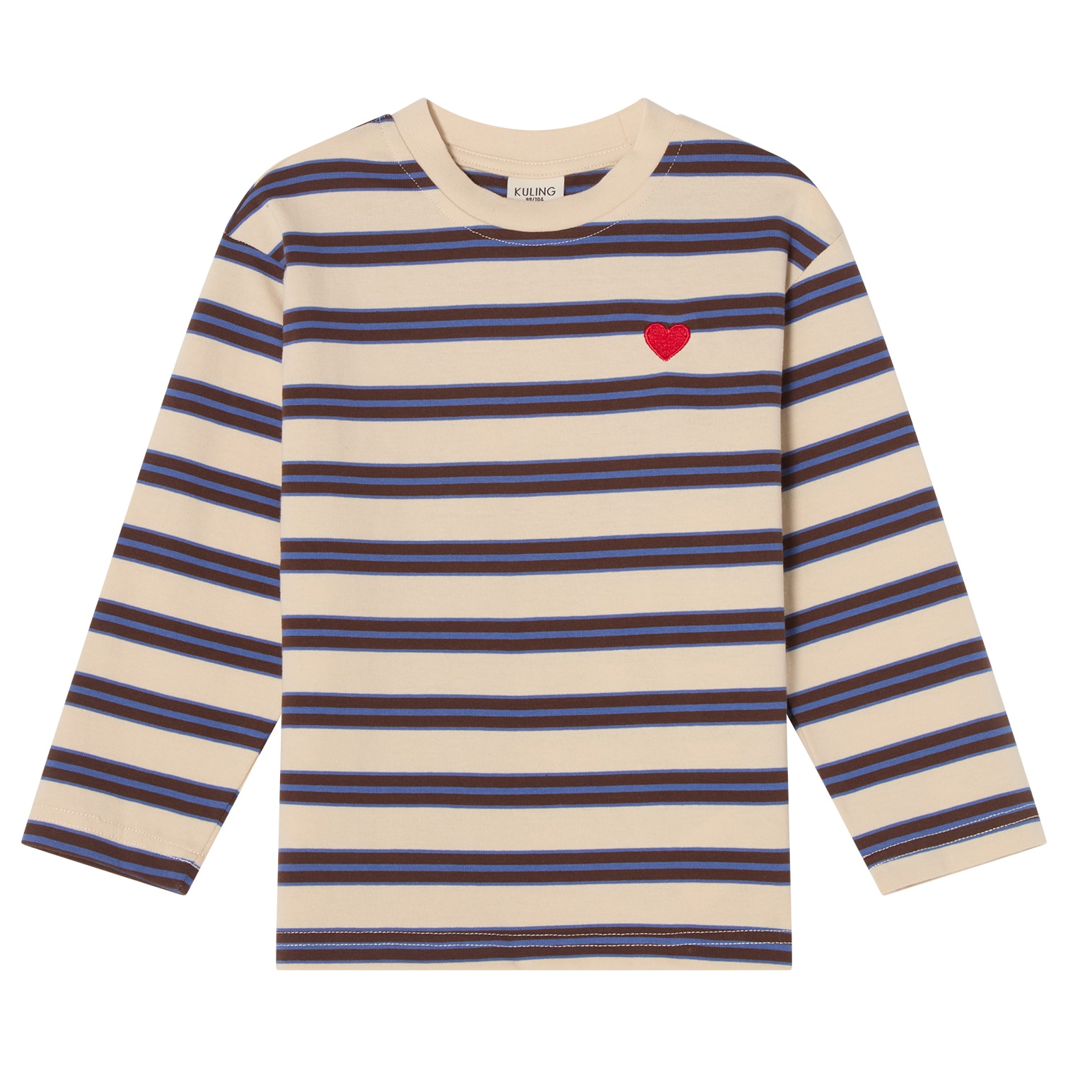 Granada LS T-Shirt Heavy Cotton Brown Stripe