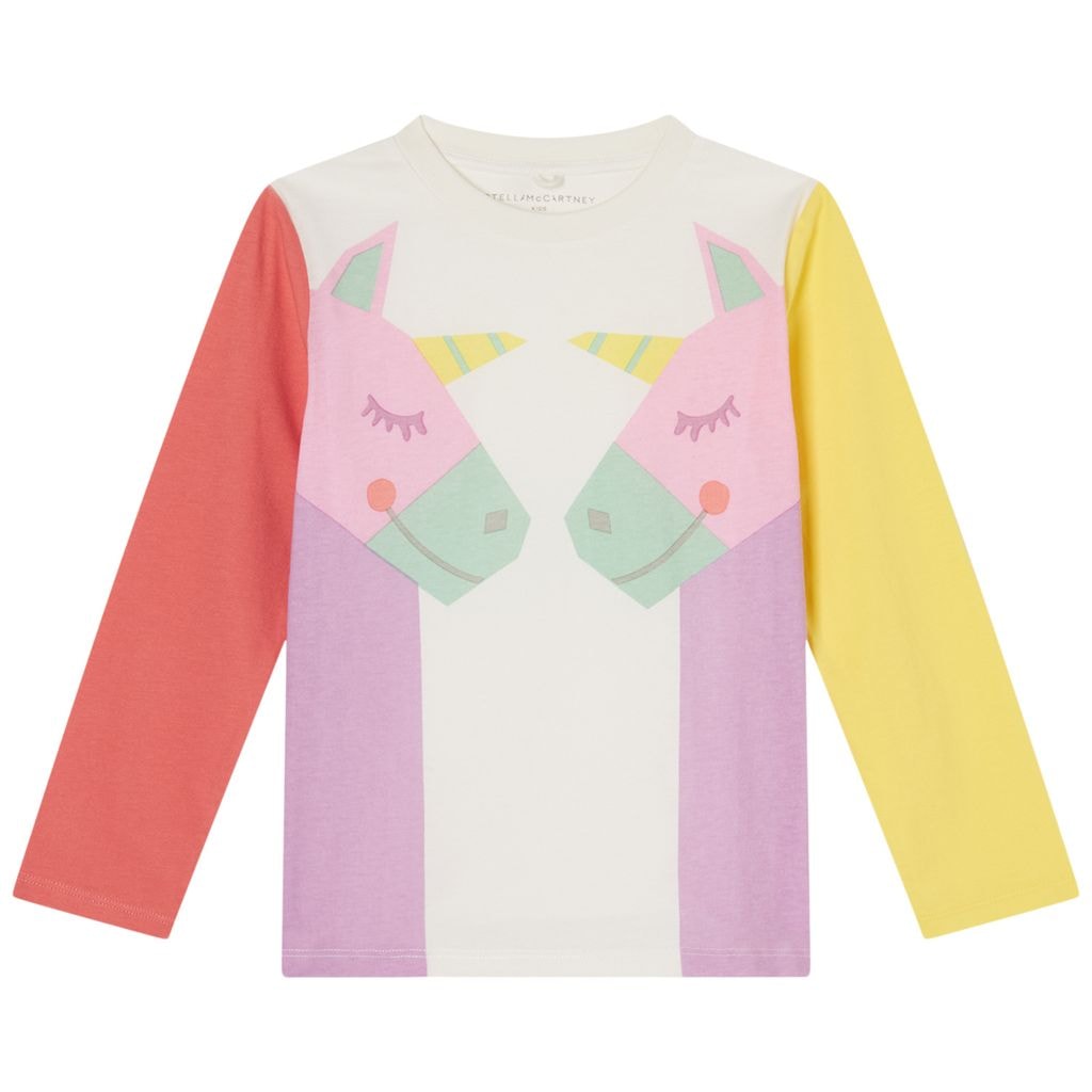 Long Sleeved Graphic T-shirt Cream
