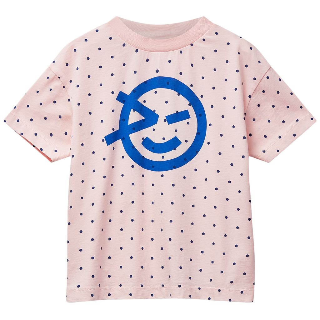 Wynken 티셔츠 Pale Pink Polka