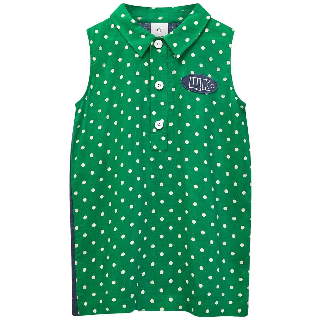 Polka Dress Fresh Green Polka Dot