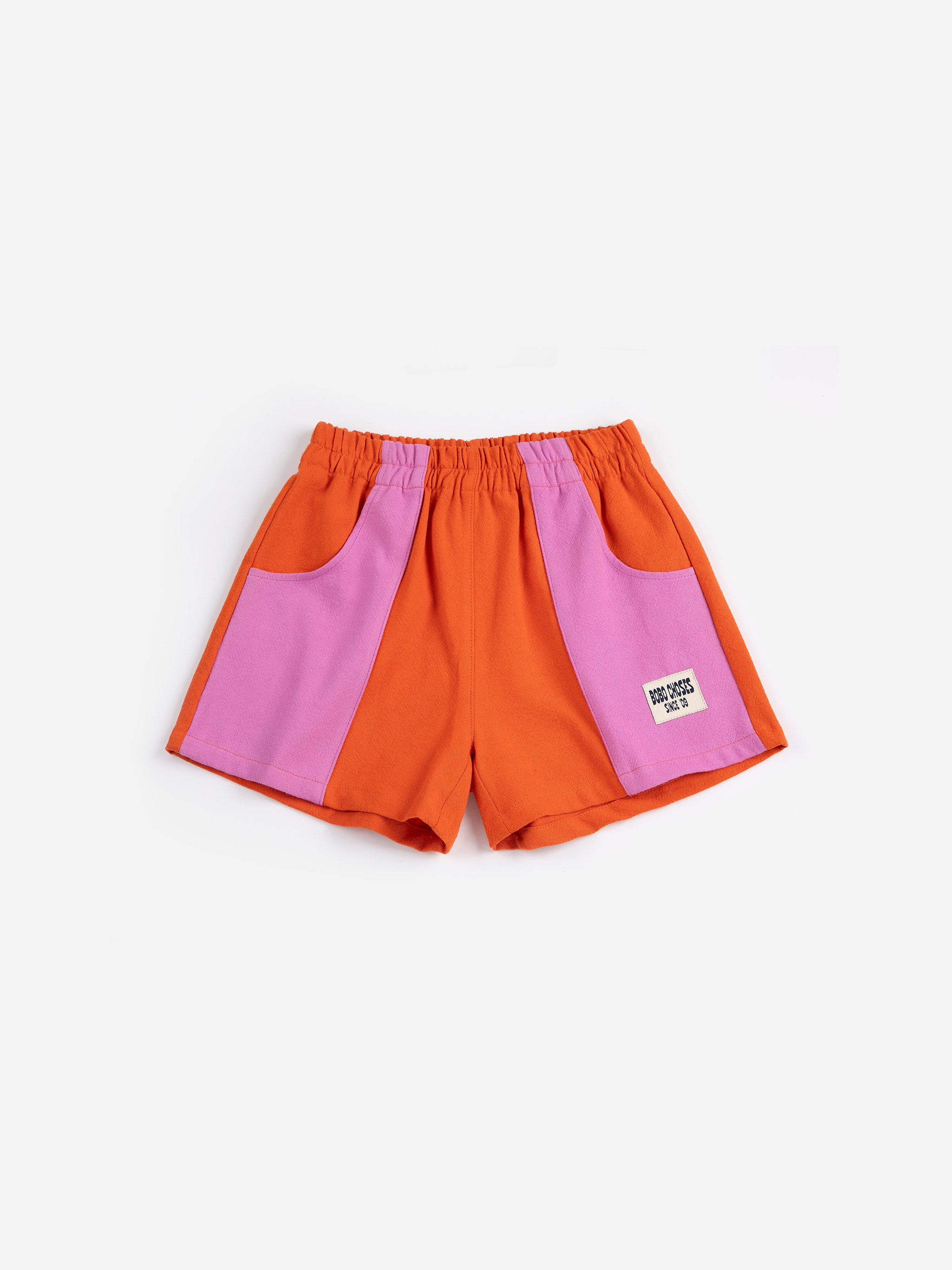 Bobo Choses Color Block Shorts Orange 
